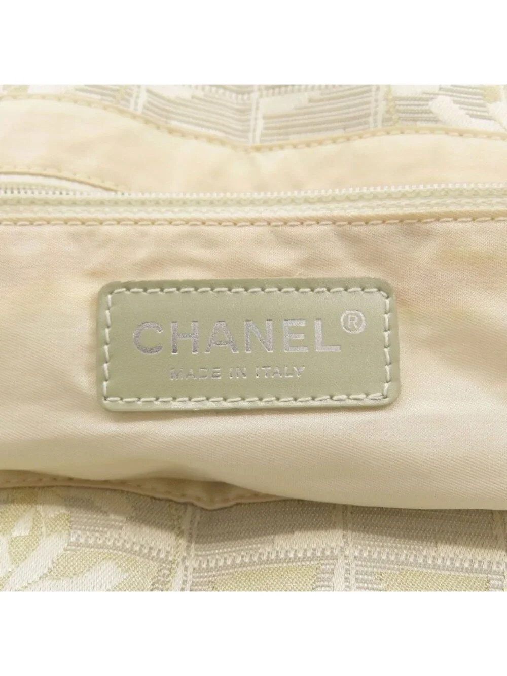 Chanel New Travel Line MM Tote Bag Nylon Jacquard